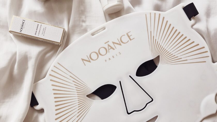 Masque led pro Nooance , soins au rétinol, soin solaire, soin clarifiant nooance